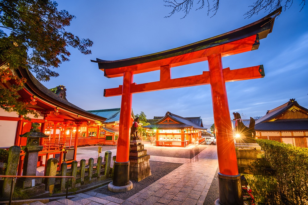 Pass through the Torii gate
