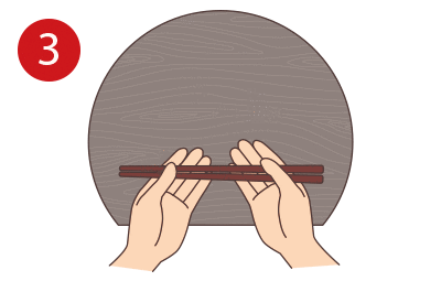 How to hold chopsticks