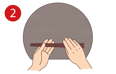 How to hold chopsticks