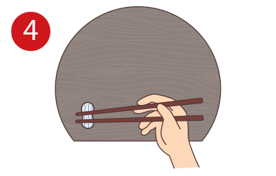How to hold chopsticks